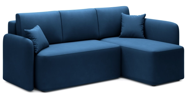Rohová sedačka TOPIC, modrá, pravá