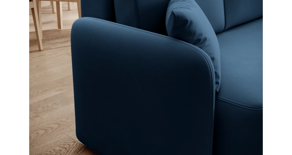 Rohová sedačka TOPIC, modrá, pravá