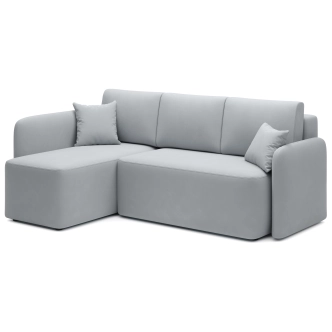 Rohová sedačka TOPIC, světle šedá, levá