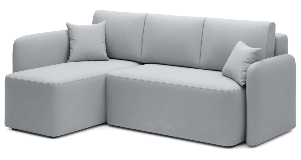 Rohová sedačka TOPIC, světle šedá, levá