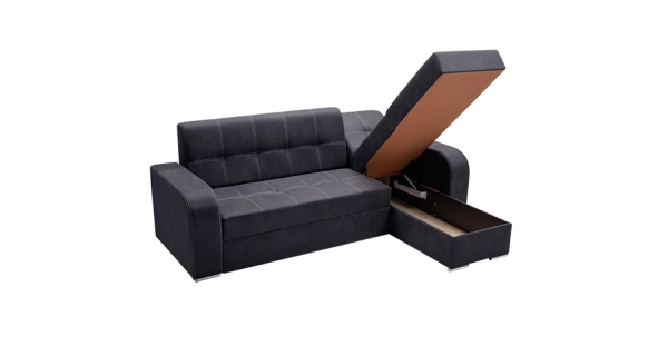 Rohová sedačka URSEOLATA, hnědá, pravá