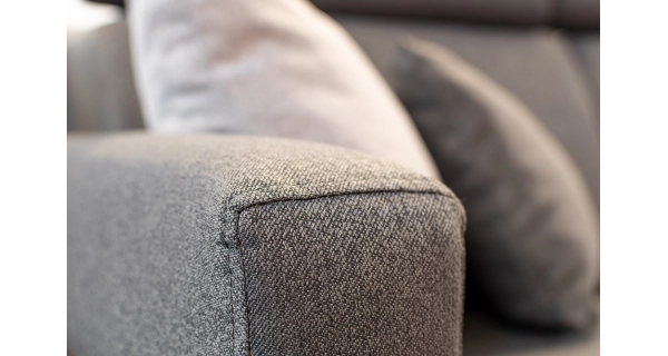 Rohová sedačka VALLEY, šedá látka