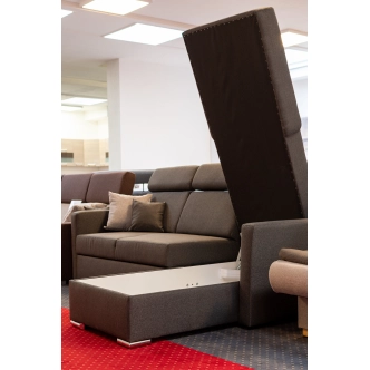 Rohová sedačka VALLEY, šedá látka