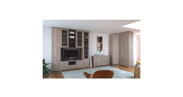 Rohová skříňka TEBING, dub sonoma