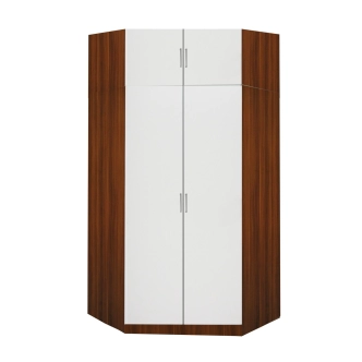 Rohový nástavec BUANG, ořech/bílá