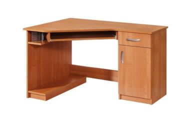Rohový PC stůl BROTHER, pravý, olše