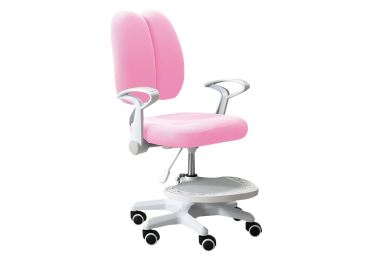 Rostoucí židle ISANA s podnoží a šlemi, růžová/bílá