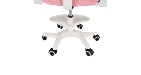 Rostoucí židle ISANA s podnoží a šlemi, růžová/bílá