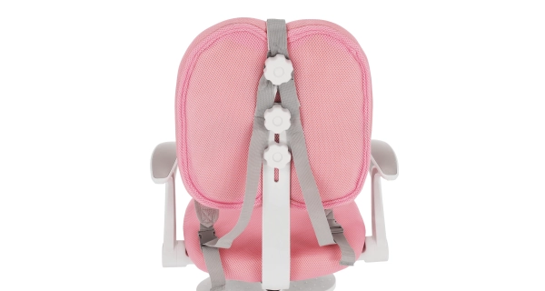 Rostoucí židle ISANA s podnoží a šlemi, růžová/bílá