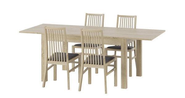 Rozkládací jídelní stůl CHEDEN, dub sonoma