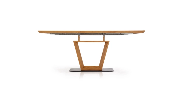 Rozkládací jídelní stůl DILUTA, dub zlatý/černá