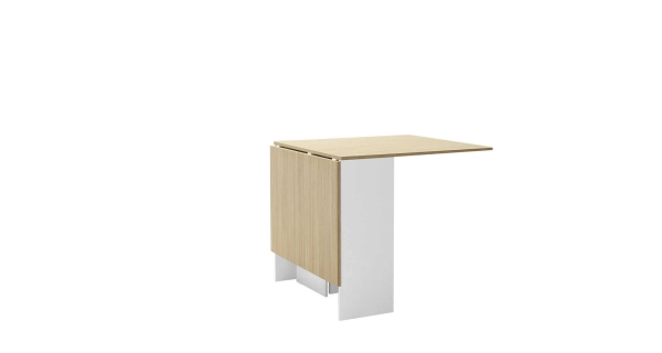 Rozkládací jídelní stůl FOLCO, dub/bílá