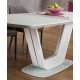 Rozkládací jídelní stůl IBANE 160x90 cm, bílý