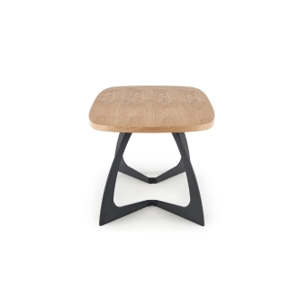 Rozkládací jídelní stůl ISADORA, dub/černá