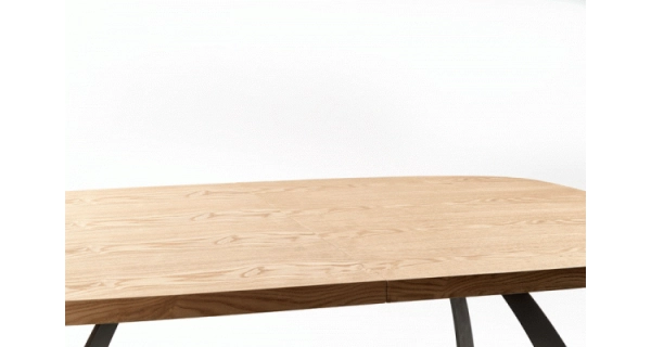 Rozkládací jídelní stůl ISADORA, dub/černá