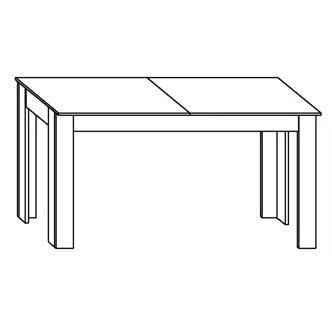 Rozkládací jídelní stůl JURIEN, dub sonoma tmavý