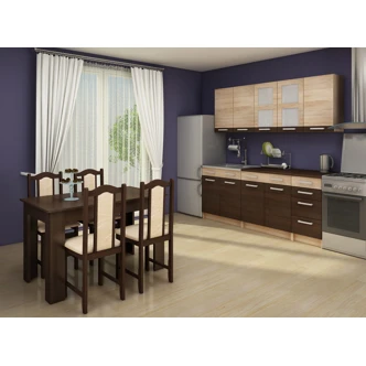 Rozkládací jídelní stůl JURIEN, dub sonoma tmavý