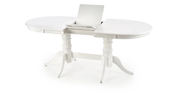 Rozkládací jídelní stůl KIOWA, bílá