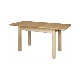 Rozkládací jídelní stůl PAHANG, 120-155x75x80 cm, masiv borovice, moření: …