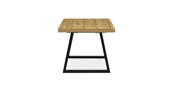 Rozkládací jídelní stůl PONTORBEL, dub/černá