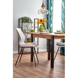 Rozkládací jídelní stůl PROKOP, dub wotan/černý