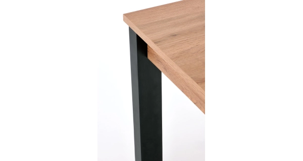 Rozkládací jídelní stůl PROKOP, dub wotan/černý