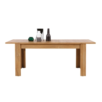 Rozkládací jídelní stůl SHERKAN, dub granson