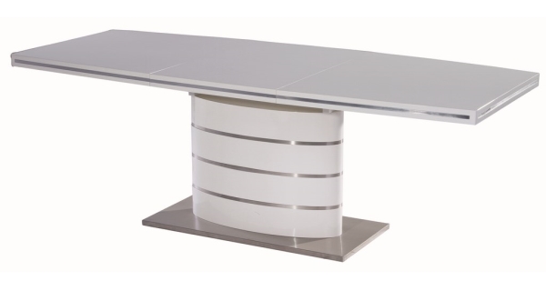 Rozkládací jídelní stůl STOMATIUM 90x140 cm, bílý