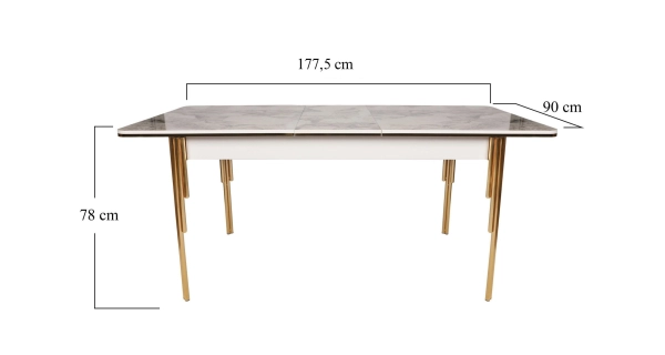 Rozkládací jídelní stůl TORVEL