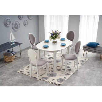 Rozkládací jídelní stůl ZANTE, bílý