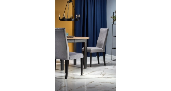 Rozkládací jídelní stůl ZANTE, dub artisan/černý