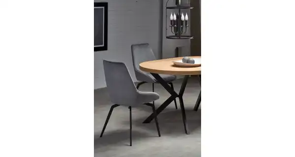 Rozkládací jídelní stůl ZELINDA, dub zlatý/černý