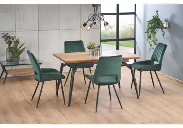 Rozkládací jídelní stůl ZIWAY, přírodní/černá