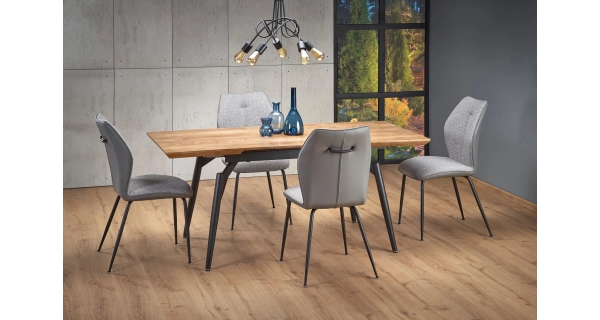 Rozkládací jídelní stůl ZIWAY, přírodní/černá