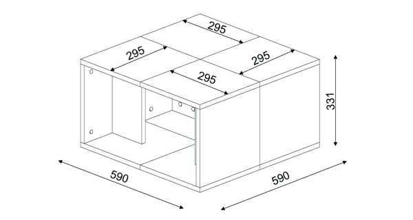 Rozkládací konferenční stolek APSARASAS, bílá/cordoba