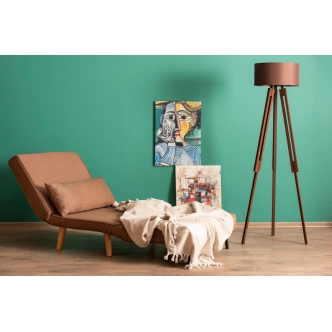 Rozkládací křeslo ASTRO, hnědá