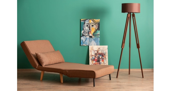 Rozkládací křeslo ASTRO, hnědá