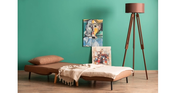 Rozkládací křeslo ASTRO, hnědá