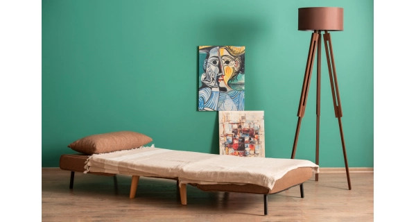 Rozkládací křeslo ASTRO, hnědá