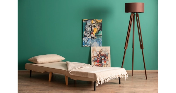 Rozkládací křeslo ASTRO, krémová