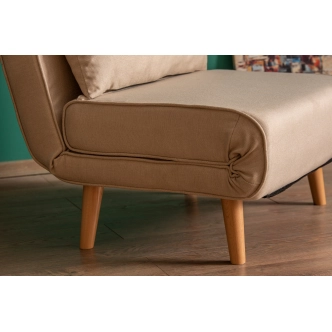 Rozkládací křeslo ASTRO, krémová