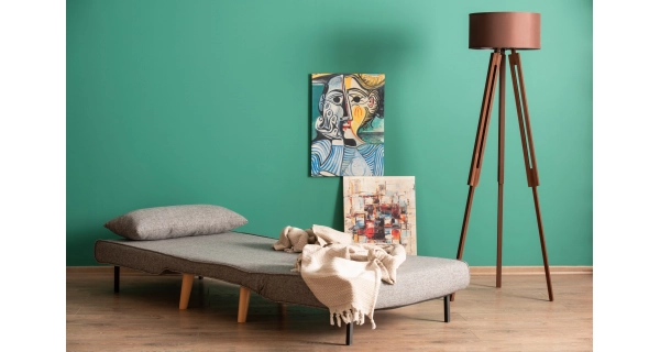 Rozkládací křeslo ASTRO, světle šedá