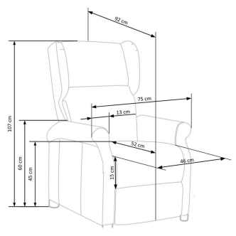 Rozkládací křeslo CELEIA, námořnická modř