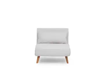 Rozkládací křeslo CENSAR, bílá