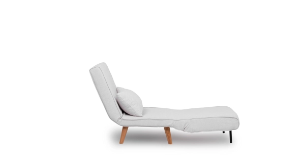 Rozkládací křeslo CENSAR, bílá