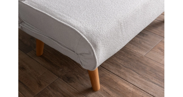 Rozkládací křeslo CENSAR, bílá