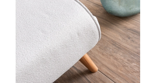 Rozkládací křeslo CENSAR, bílá