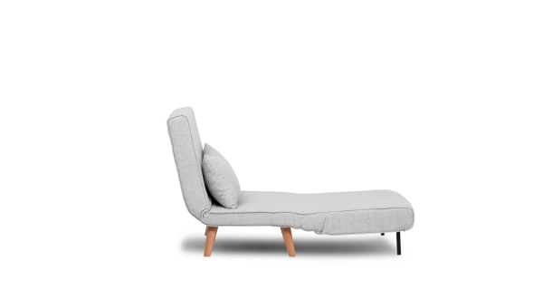 Rozkládací křeslo CENSAR, šedá