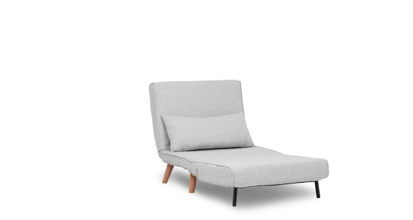 Rozkládací křeslo CENSAR, šedá