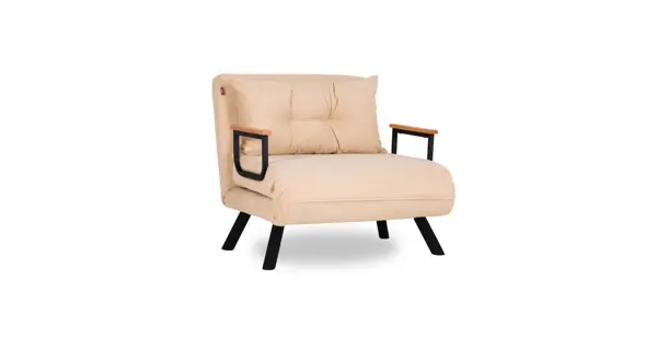 Rozkládací křeslo COMPACT, krémová